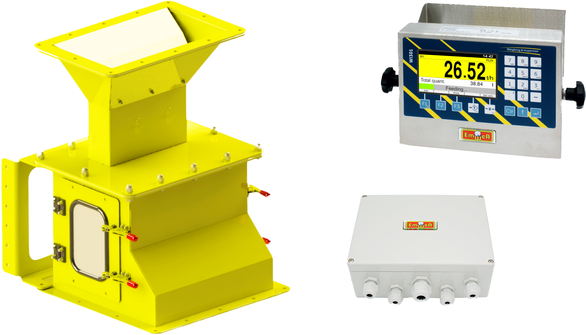 Schüttgut-Durchflussmesser von EmWeA - Wir lieben Sensorik.